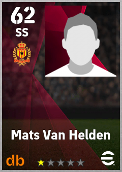 Mats Van Helden — SS, OVR 62, MAX 62