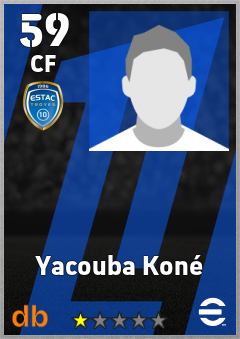 Yacouba Koné — CF, OVR 59, MAX 59