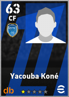 Yacouba Koné — CF, OVR 63, MAX 63
