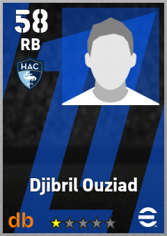 Djibril Ouziad — RB, OVR 58, MAX 58