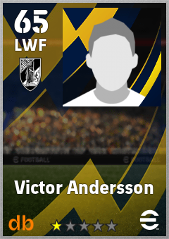 Victor Andersson — LWF, OVR 65, MAX 65