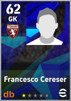 Francesco Cereser — GK, OVR 62, MAX 62