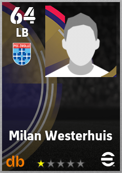Milan Westerhuis — LB, OVR 64, MAX 64