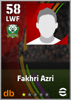 Fakhri Azri — LWF, OVR 58, MAX 58