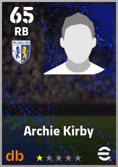 Archie Kirby — RB, OVR 65, MAX 65