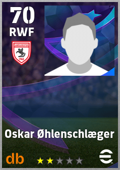 Oskar Øhlenschlæger — RWF, OVR 70, MAX 70