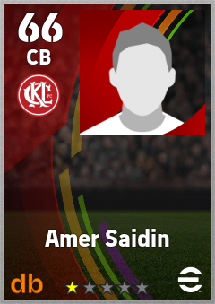 Amer Saidin — CB, OVR 66, MAX 66