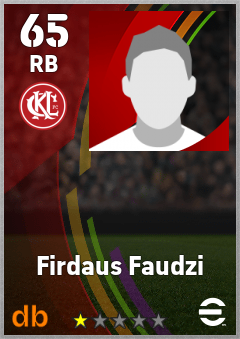 Firdaus Faudzi — RB, OVR 65, MAX 65