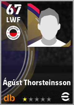 Ágúst Thorsteinsson — LWF, OVR 67, MAX 67