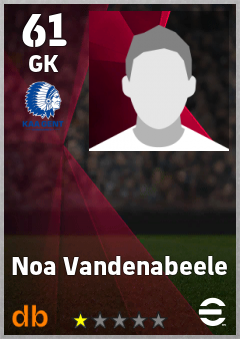 Noa Vandenabeele — GK, OVR 61, MAX 61