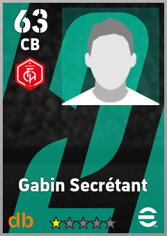 Gabin Secrétant — CB, OVR 63, MAX 63