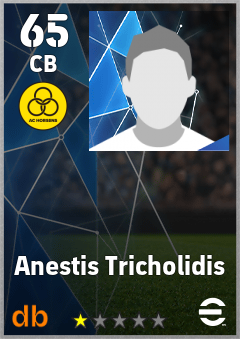 Anestis Tricholidis — CB, OVR 65, MAX 65