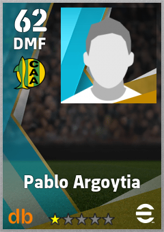 Pablo Argoytia — DMF, OVR 62, MAX 62