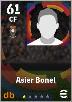 Asier Bonel — CF, OVR 61, MAX 61