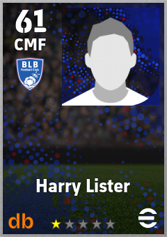 Harry Lister — CMF, OVR 61, MAX 61