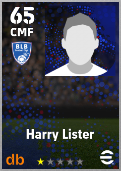 Harry Lister — CMF, OVR 65, MAX 65