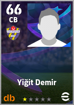 Yiğit Demir — CB, OVR 66, MAX 66