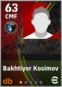 Bakhtiyor Kosimov — CMF, OVR 63, MAX 63