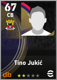 Tino Jukić — CB, OVR 67, MAX 67