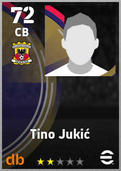 Tino Jukić — CB, OVR 72, MAX 72