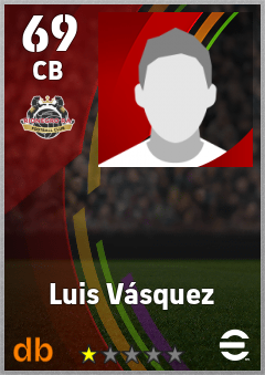 Luis Vásquez — CB, OVR 69, MAX 69