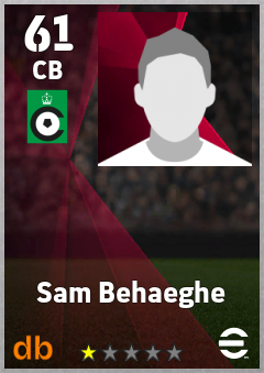 Sam Behaeghe — CB, OVR 61, MAX 61