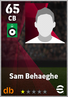Sam Behaeghe — CB, OVR 65, MAX 65