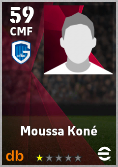 Moussa Koné — CMF, OVR 59, MAX 59