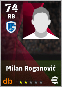 Milan Roganović — RB, OVR 74, MAX 74