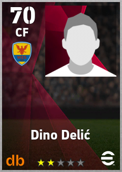 Dino Delić — CF, OVR 70, MAX 70