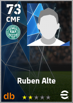 Ruben Alte — CMF, OVR 73, MAX 73