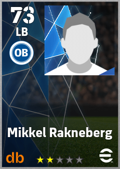 Mikkel Rakneberg — LB, OVR 73, MAX 73