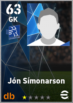 Jón Símonarson — GK, OVR 63, MAX 63