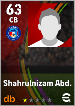 Shahrulnizam Abd. — CB, OVR 63, MAX 63