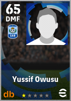 Yussif Owusu — DMF, OVR 65, MAX 65