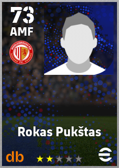Rokas Pukštas — AMF, OVR 73, MAX 73