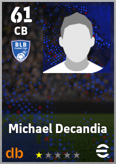 Michael Decandia eFootball player card