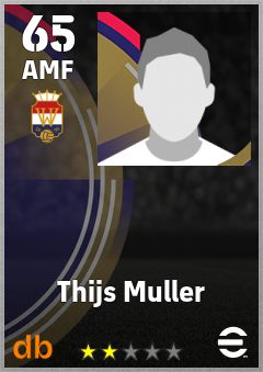 Thijs Muller — AMF, OVR 65, MAX 65