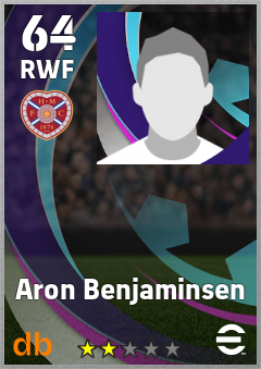 Aron Benjaminsen — RWF, OVR 64, MAX 64