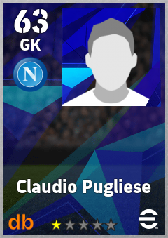 Claudio Pugliese — GK, OVR 63, MAX 63