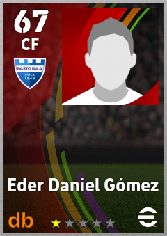 Eder Daniel Gómez — CF, OVR 67, MAX 67