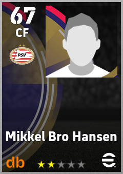 Mikkel Bro Hansen — CF, OVR 67, MAX 67