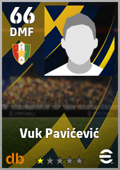 Vuk Pavićević — DMF, OVR 66, MAX 66
