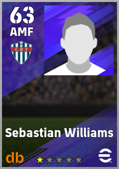 Sebastian Williams — AMF, OVR 63, MAX 63