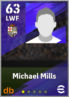 Michael Mills — LWF, OVR 63, MAX 63