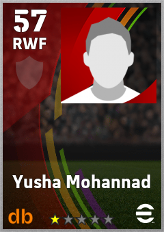Yusha Mohannad — RWF, OVR 57, MAX 57