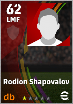Rodion Shapovalov — LMF, OVR 62, MAX 62