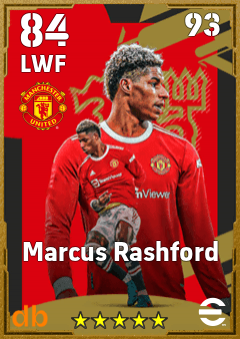Marcus Rashford eFootball player card