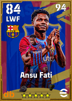 Ansu Fati eFootball player card