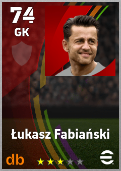 Łukasz Fabiański eFootball player card